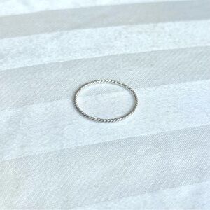 Catbird Twisted Stacker Ring